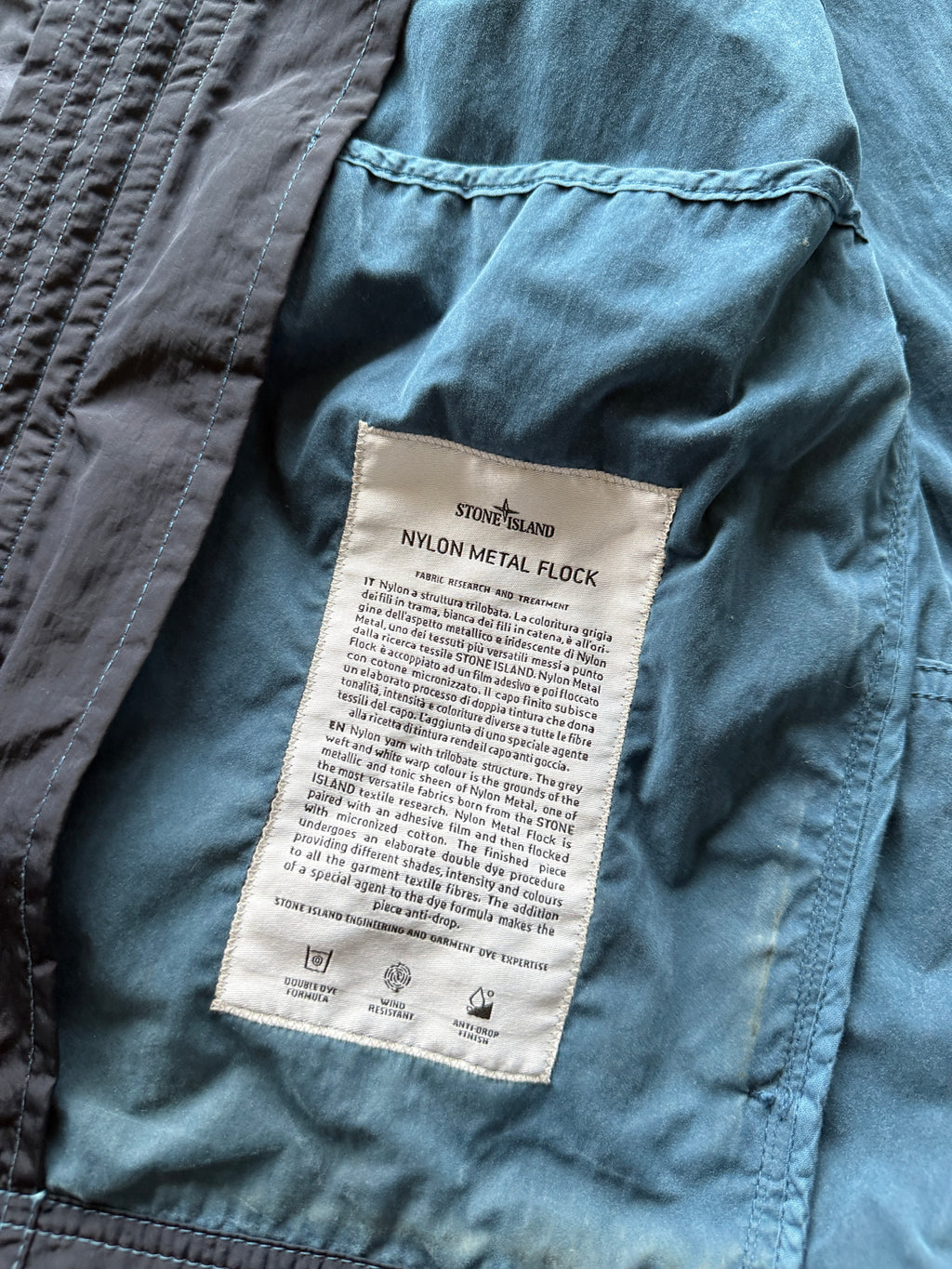 Stone Island Nylon Metal Flock Jacket