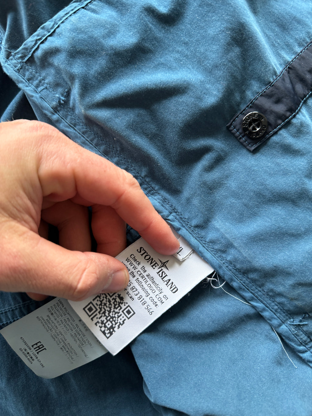 Stone Island Nylon Metal Flock Jacket