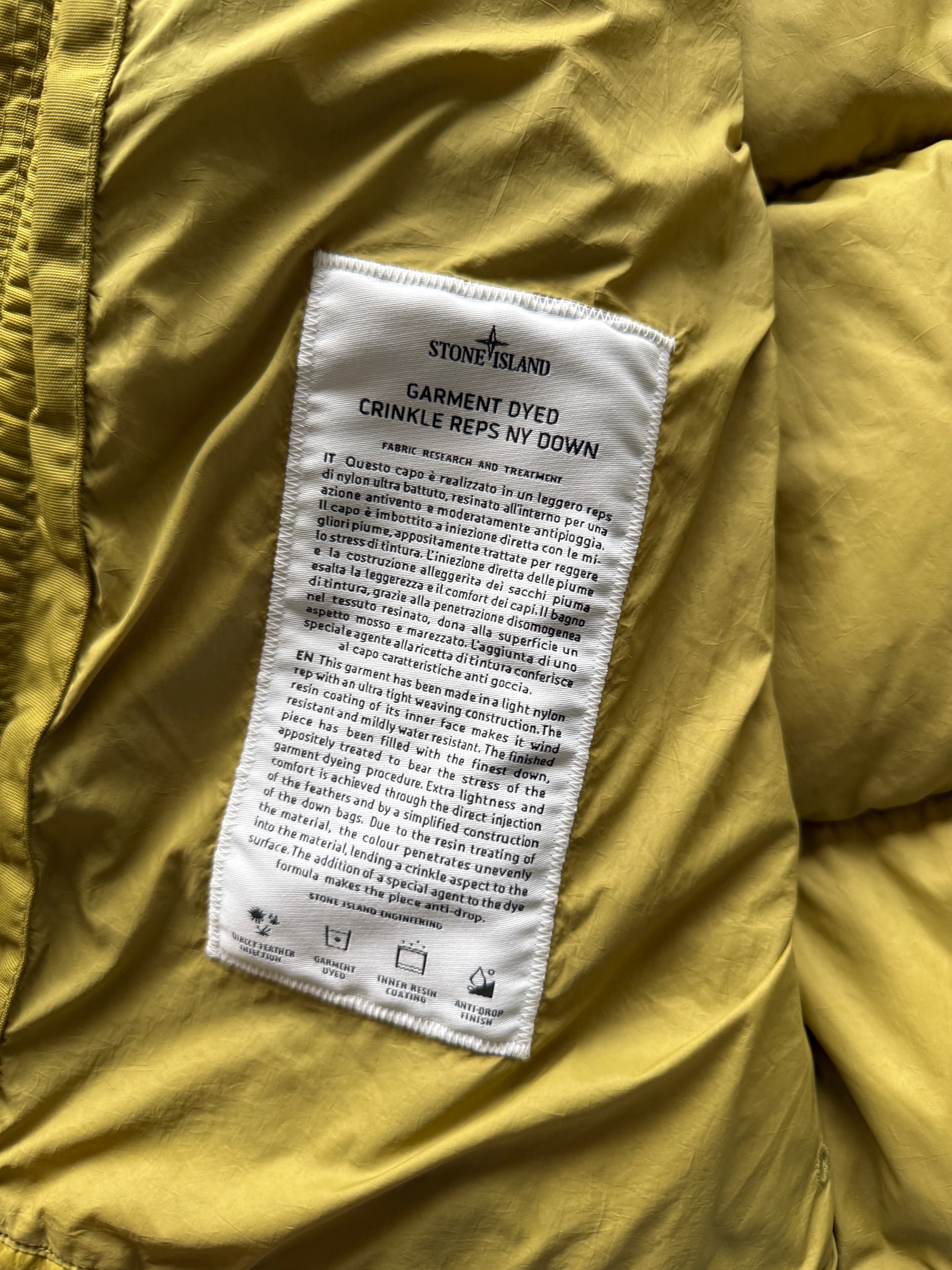 Stone Island Garment Dyed Down Jacket