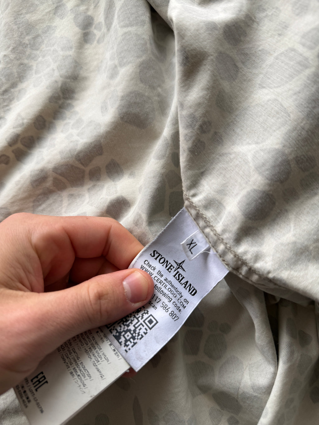 Stone Island Alligator Camo Parka jacket