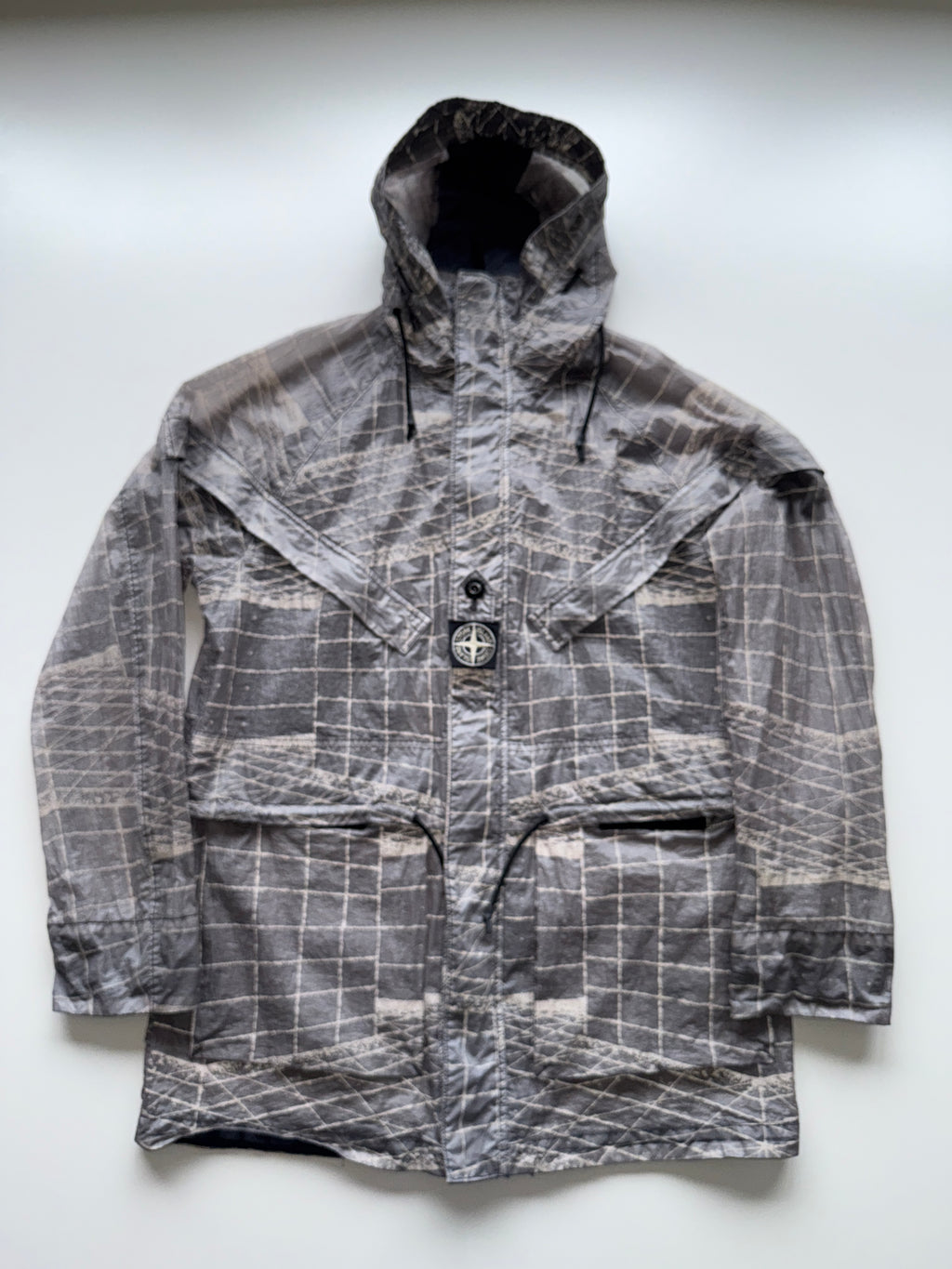 Stone Island Reflective Grid Parka Jacket