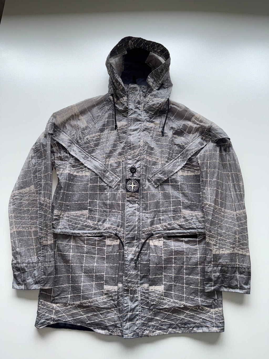 Stone Island Reflective Grid Parka Jacket
