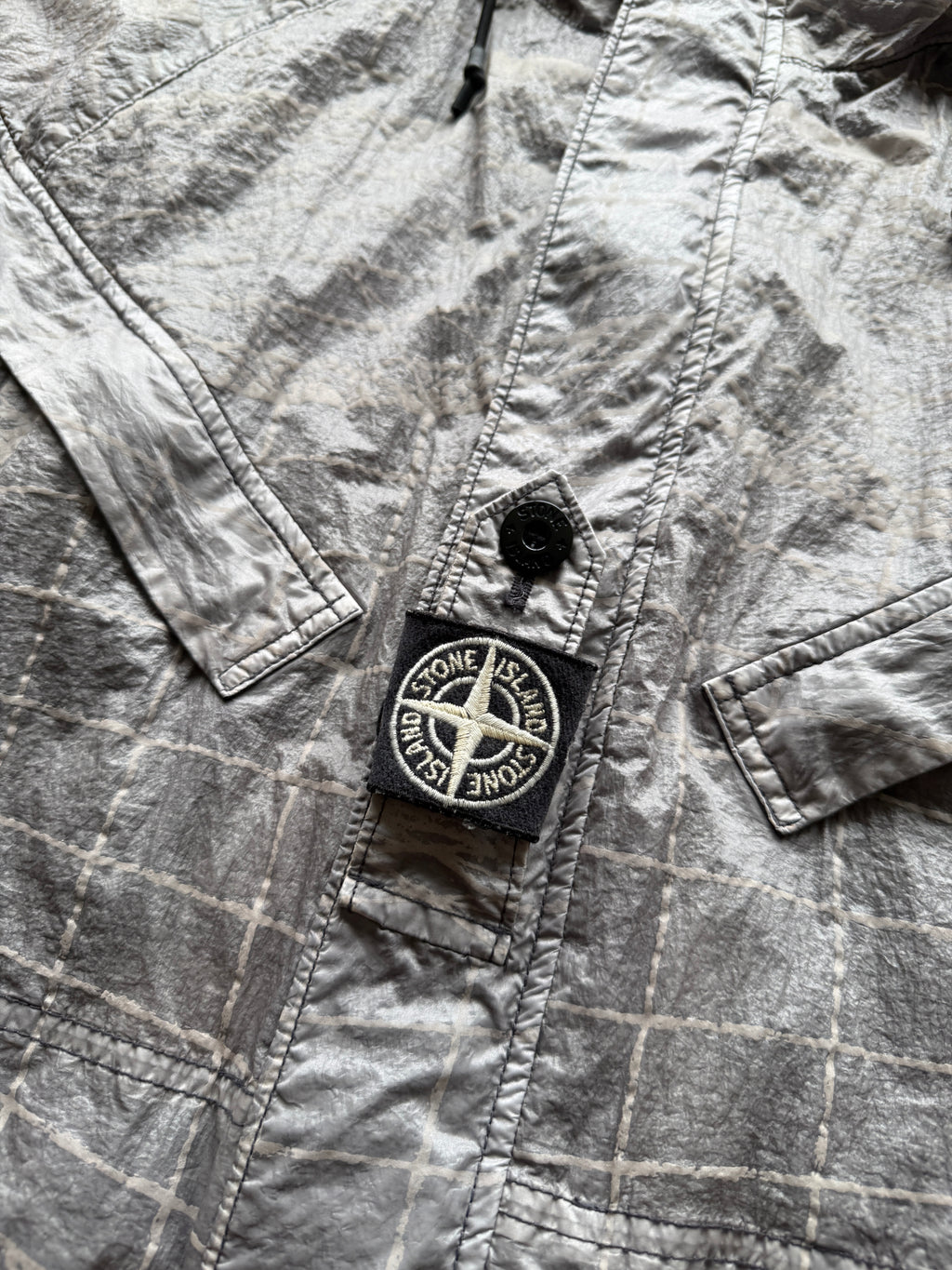 Stone Island Reflective Grid Parka Jacket