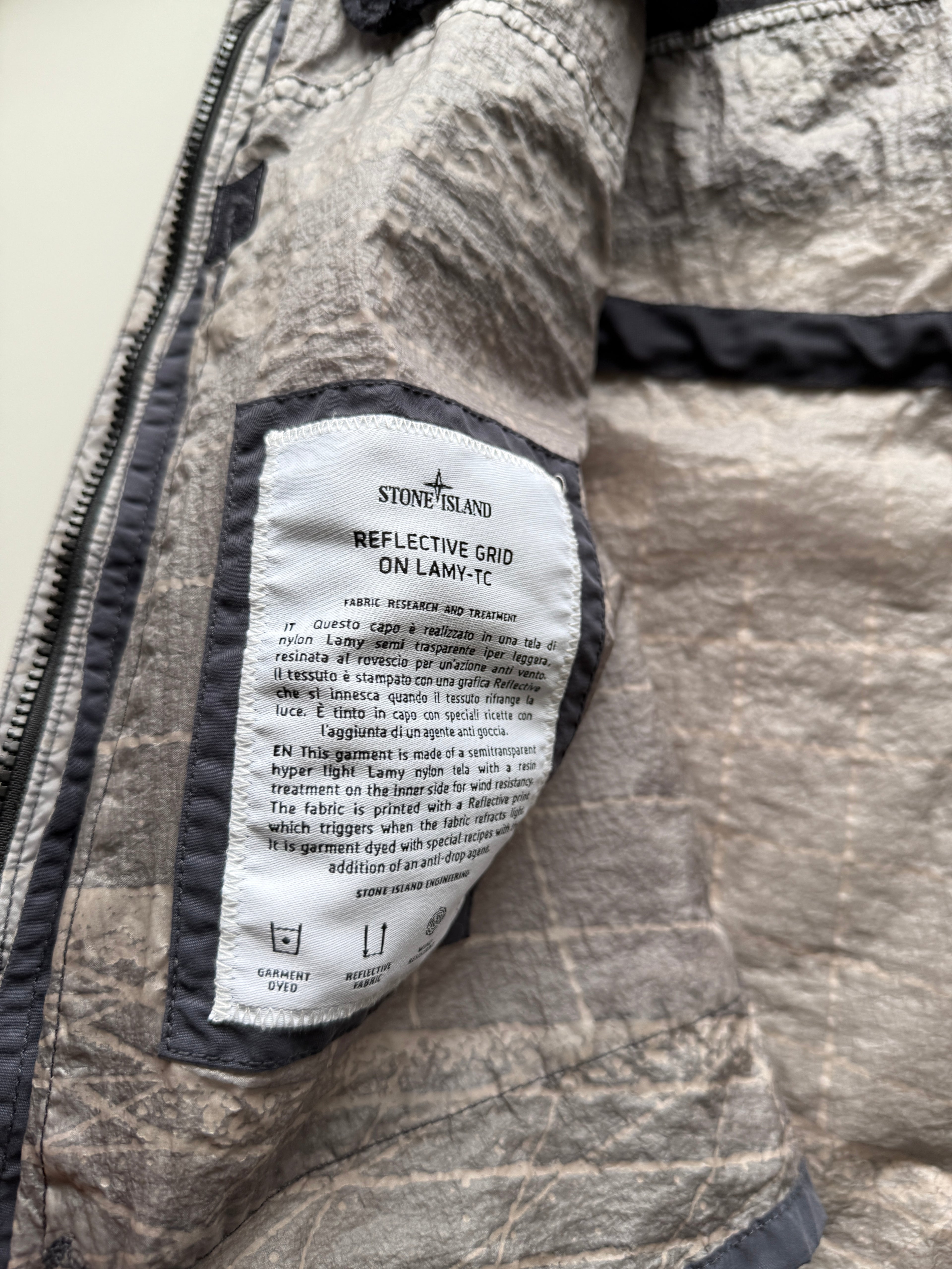 Stone Island Reflective Grid Parka Jacket