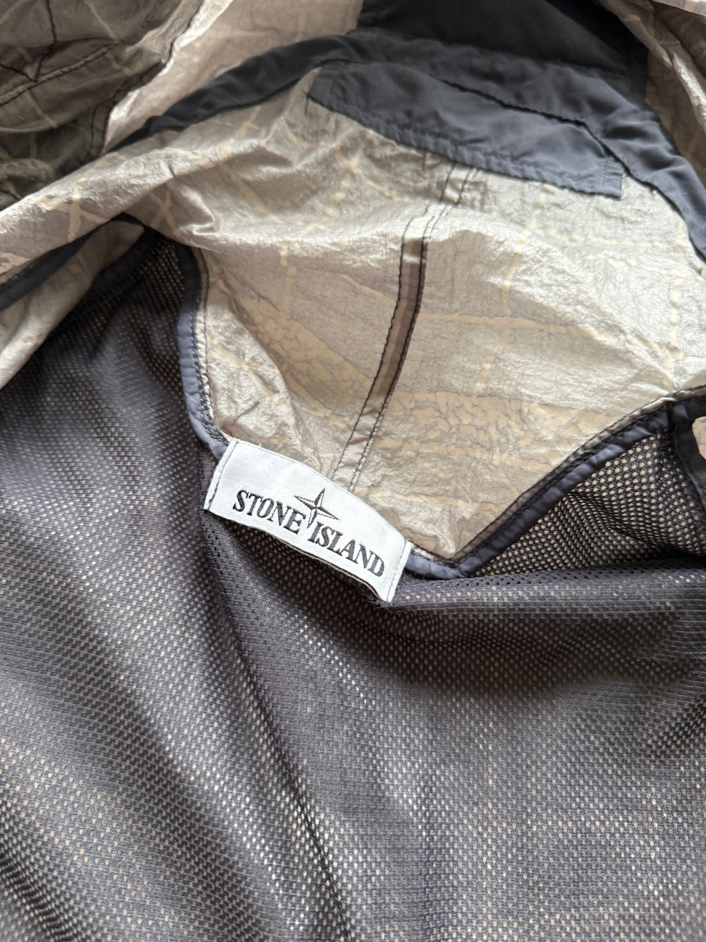 Stone Island Reflective Grid Parka Jacket