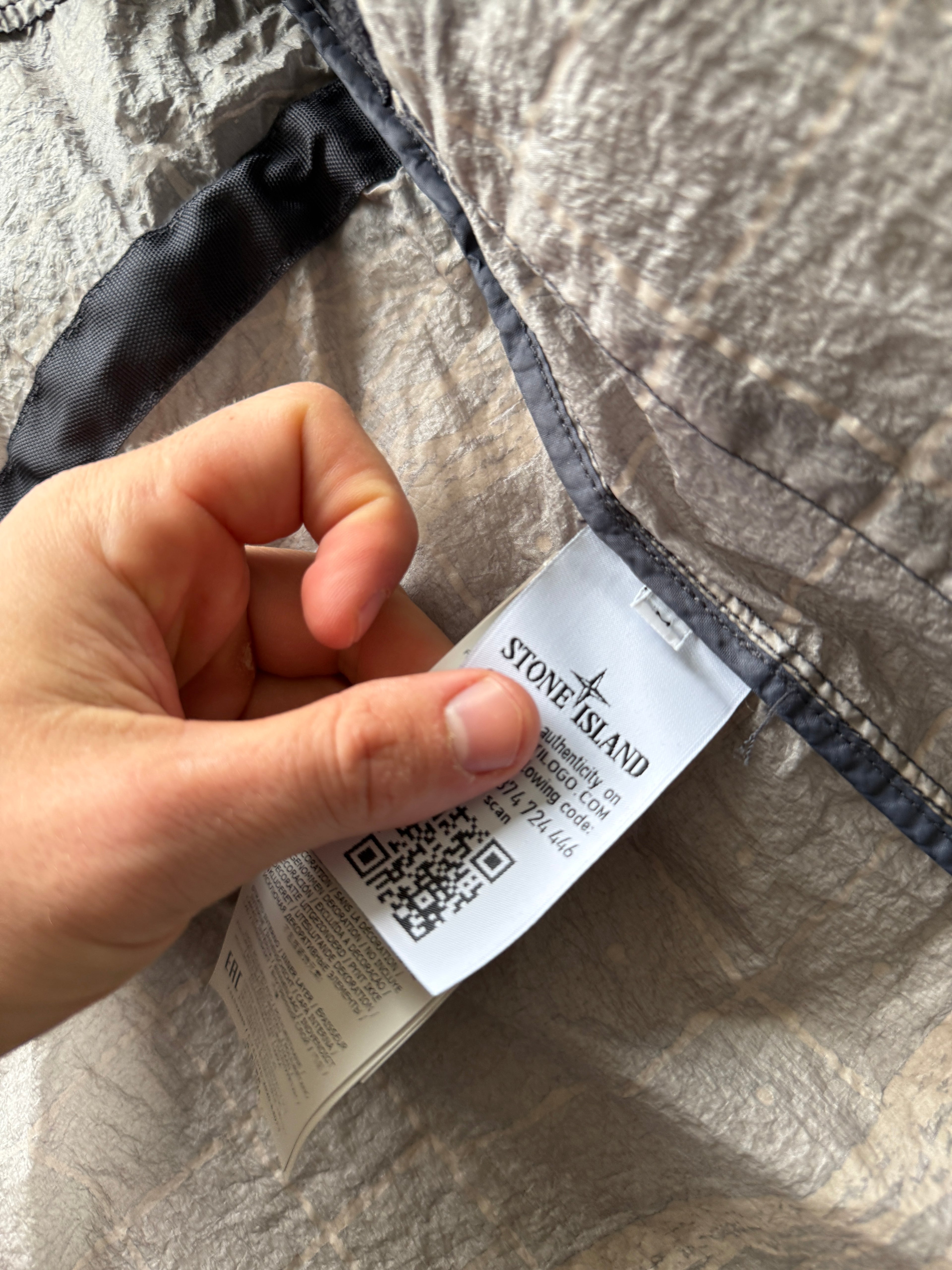 Stone Island Reflective Grid Parka Jacket