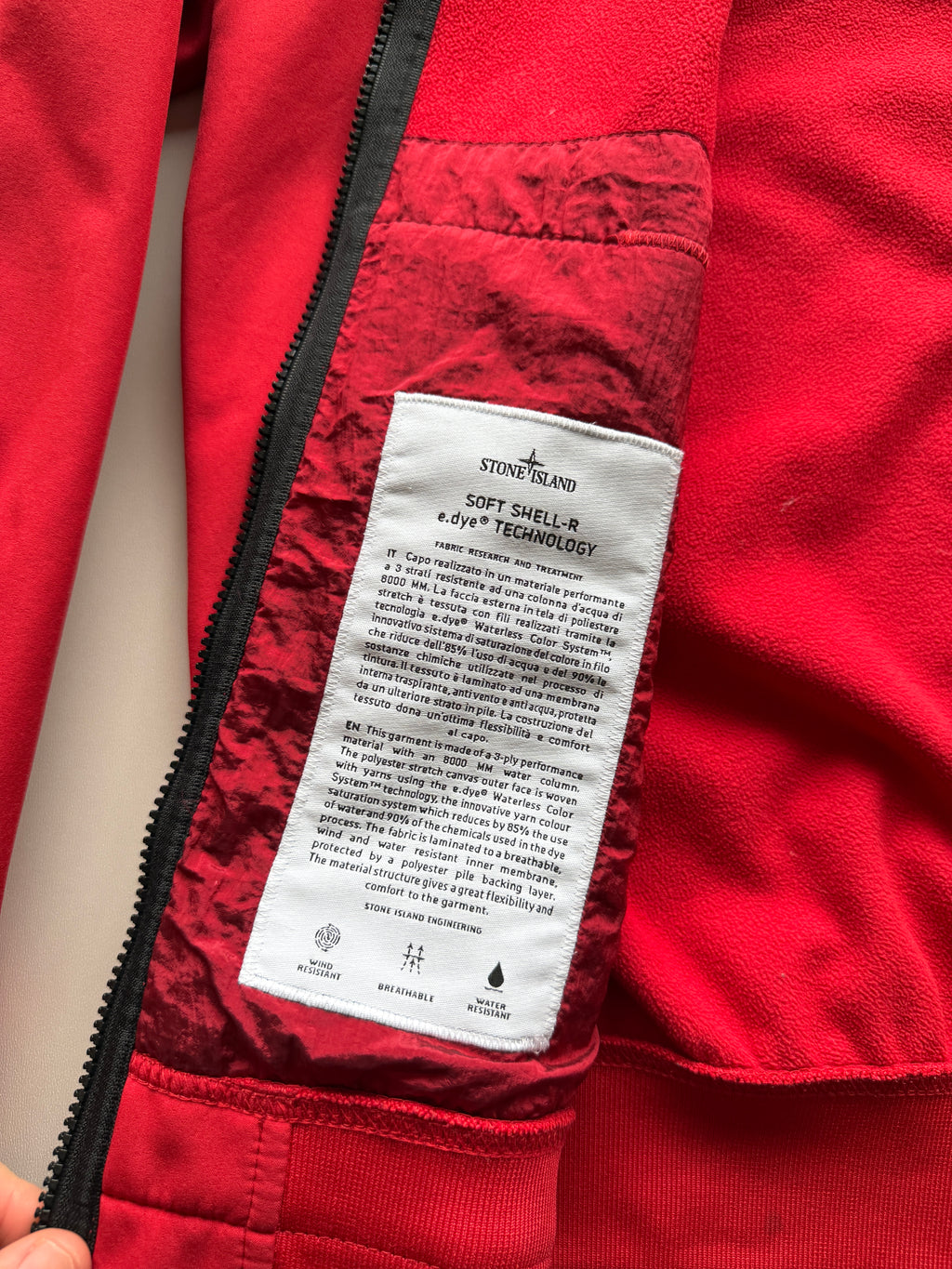 Stone Island Soft shell Nylon Jacket