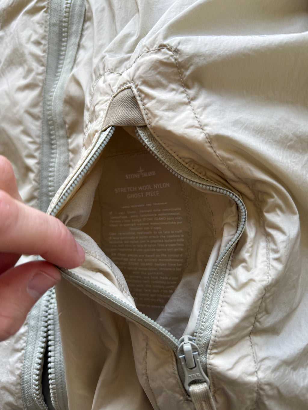 Stone Island Reversible Nylon Jacket Ghost