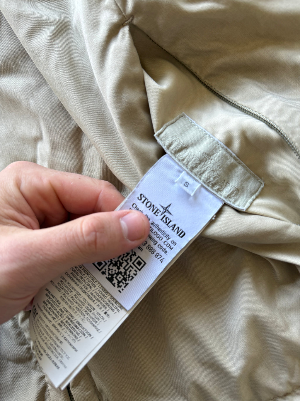 Stone Island Reversible Nylon Jacket Ghost