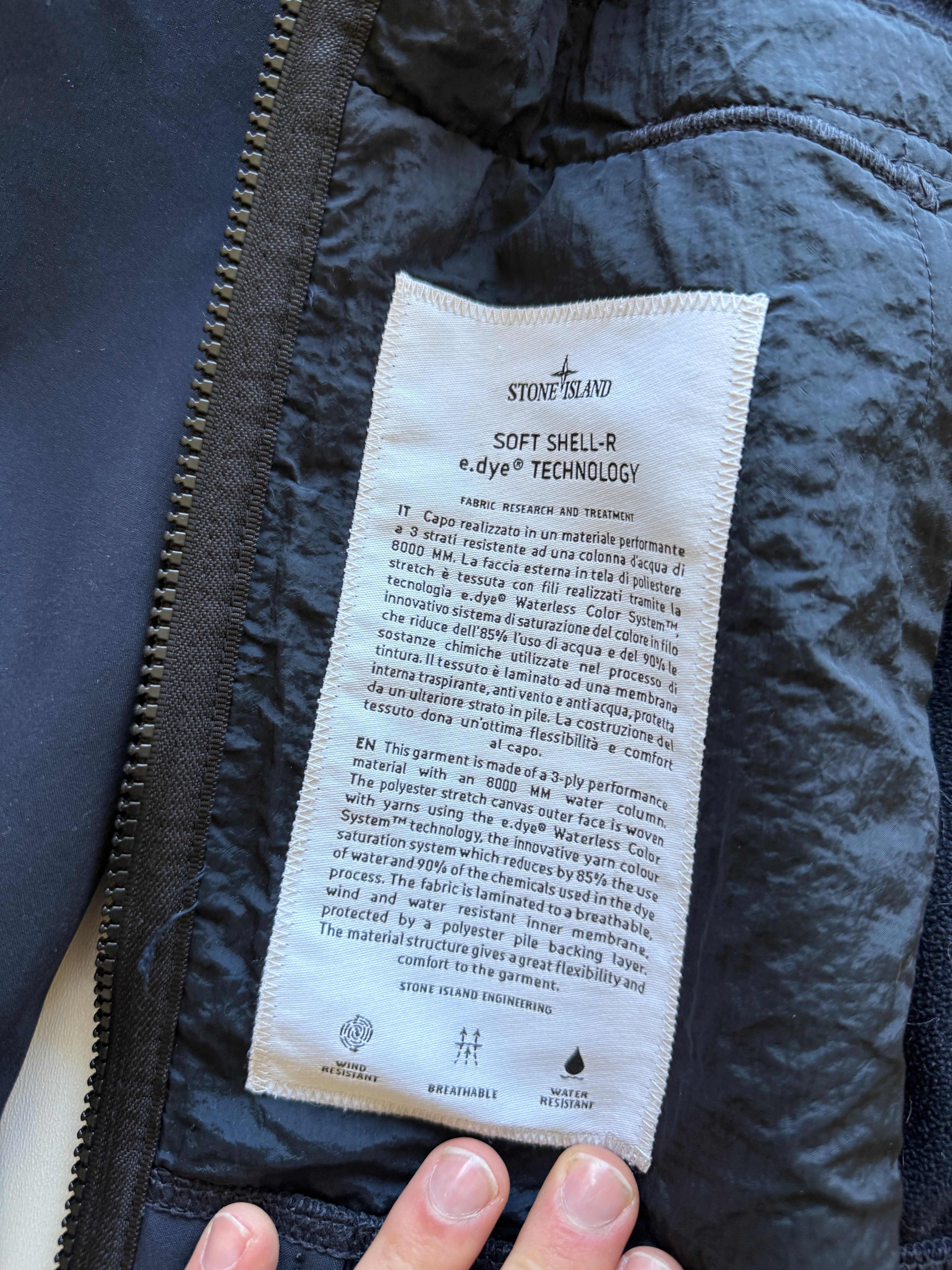 Stone Island Soft shell Nylon Jacket