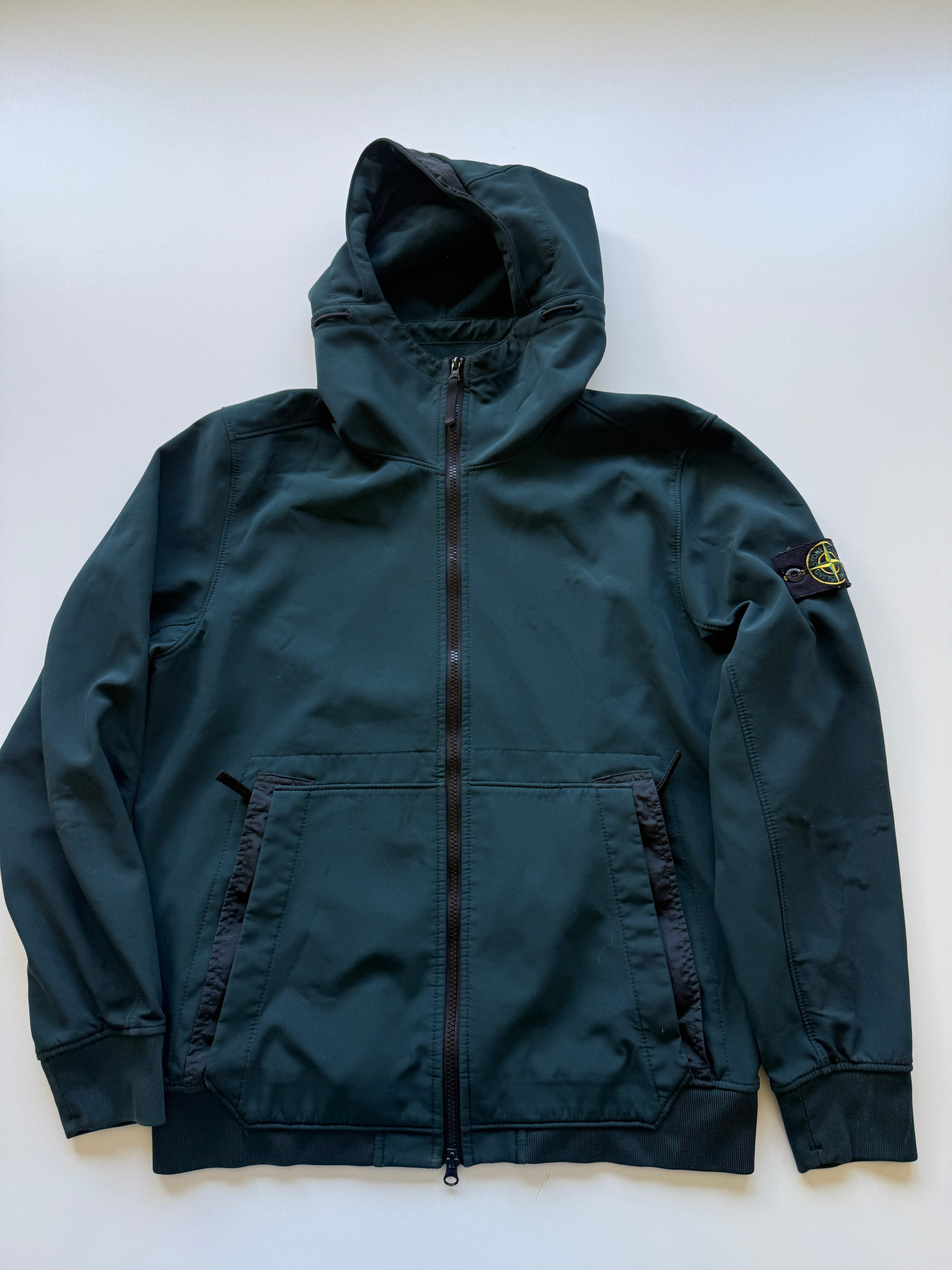 Stone Island Soft shell Jacket Green