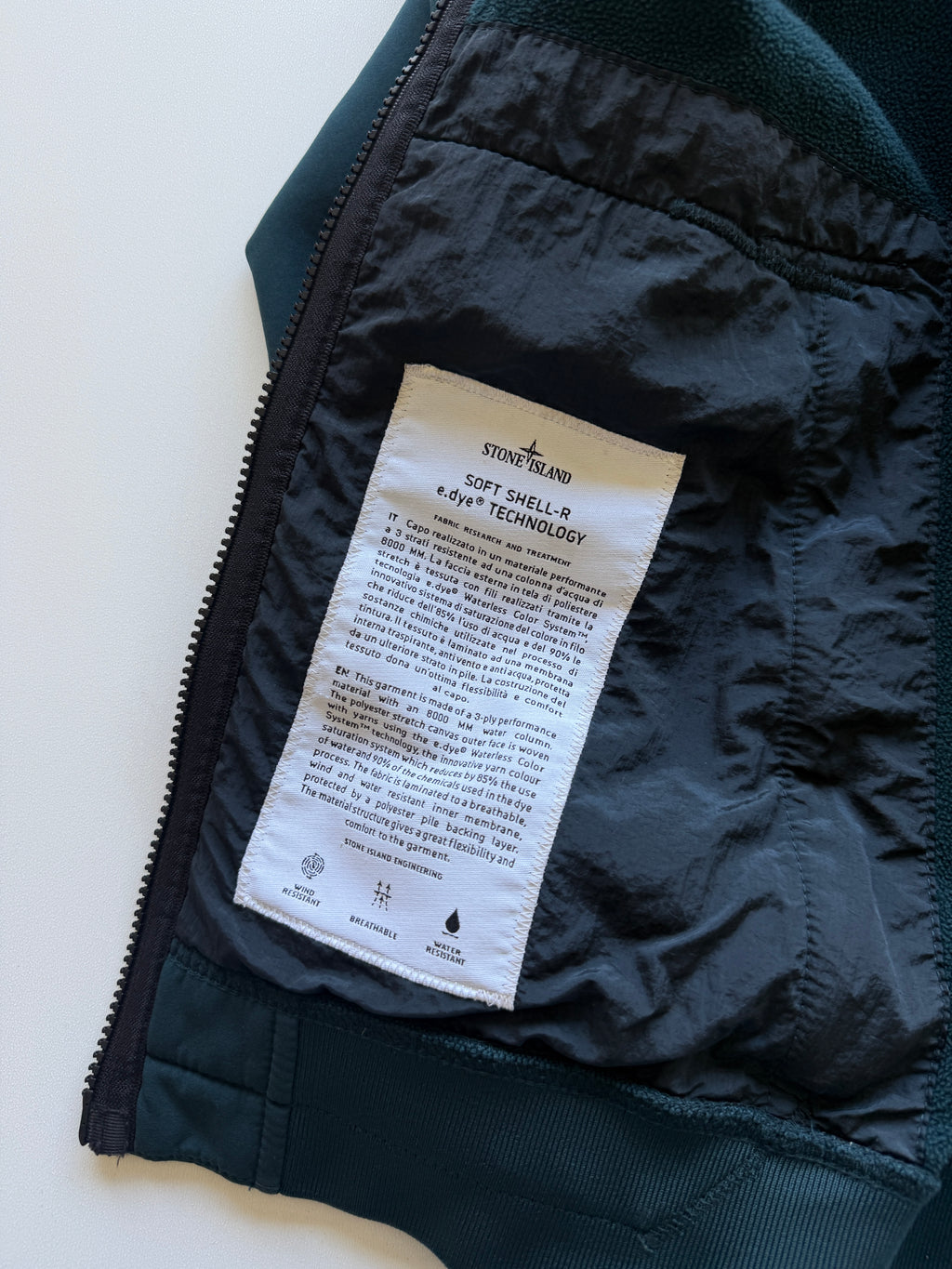 Stone Island Soft shell Jacket Green