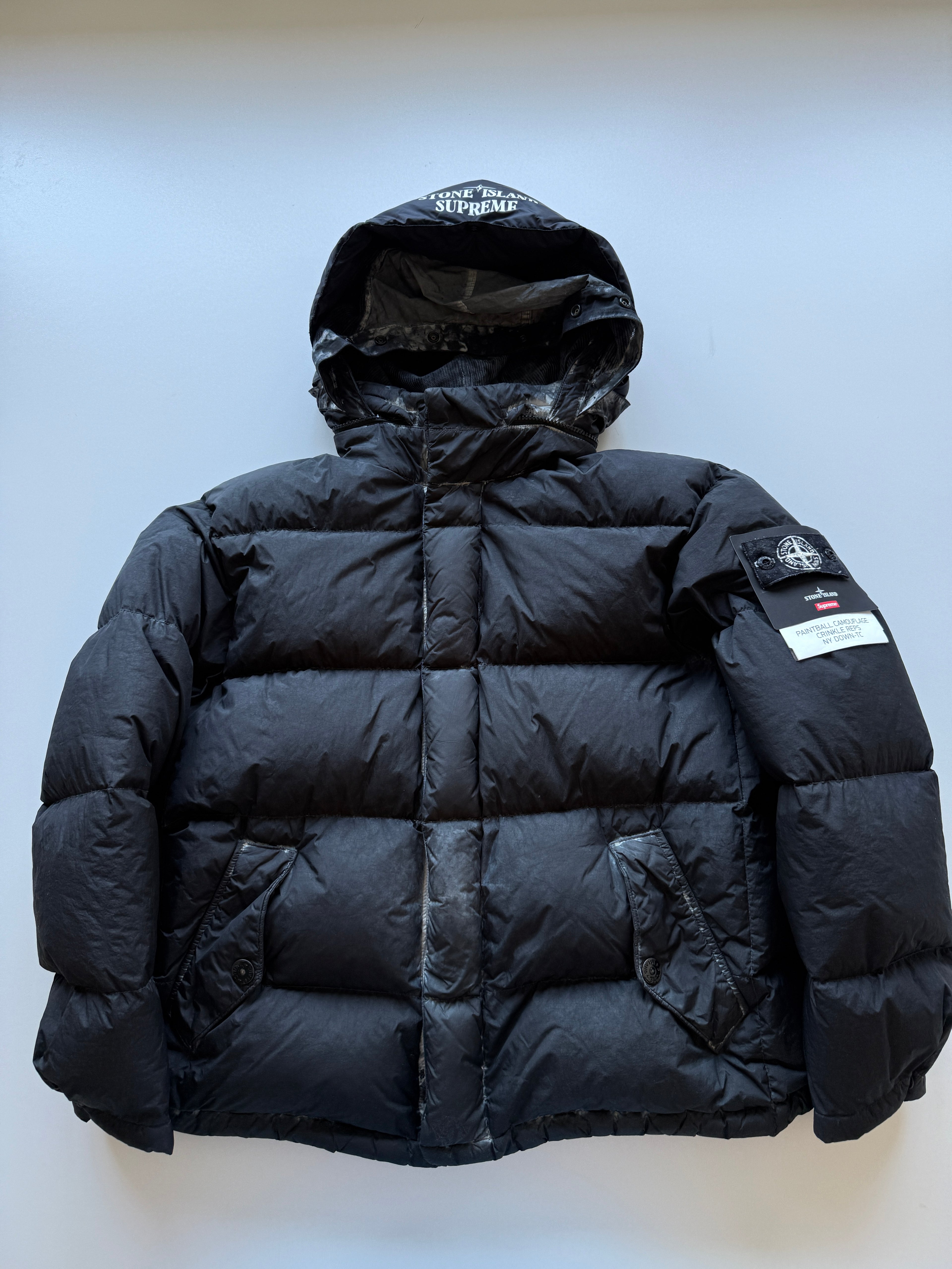 Stone Island X Supreme paintball Camo Jacket