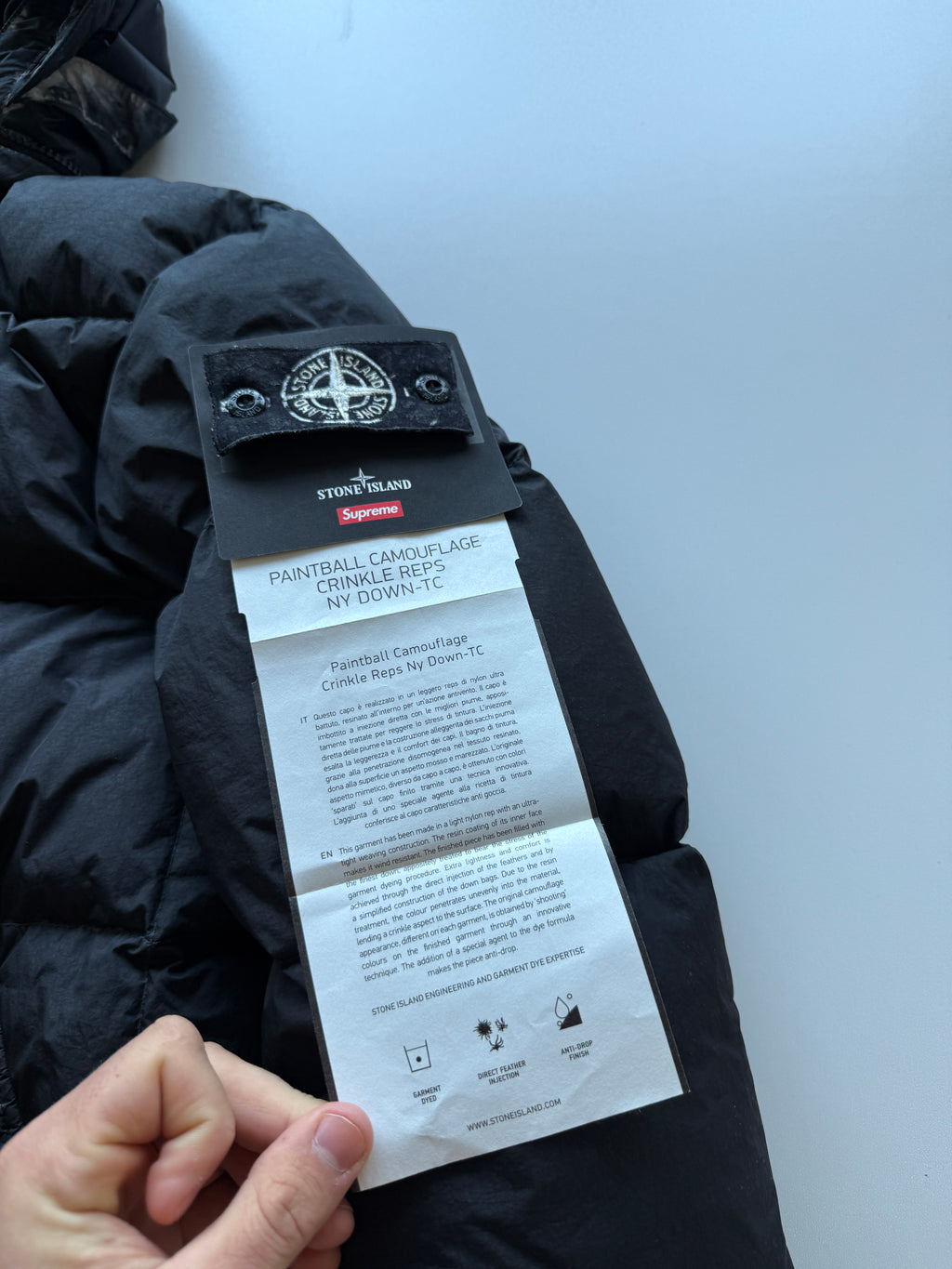 Stone Island X Supreme paintball Camo Jacket