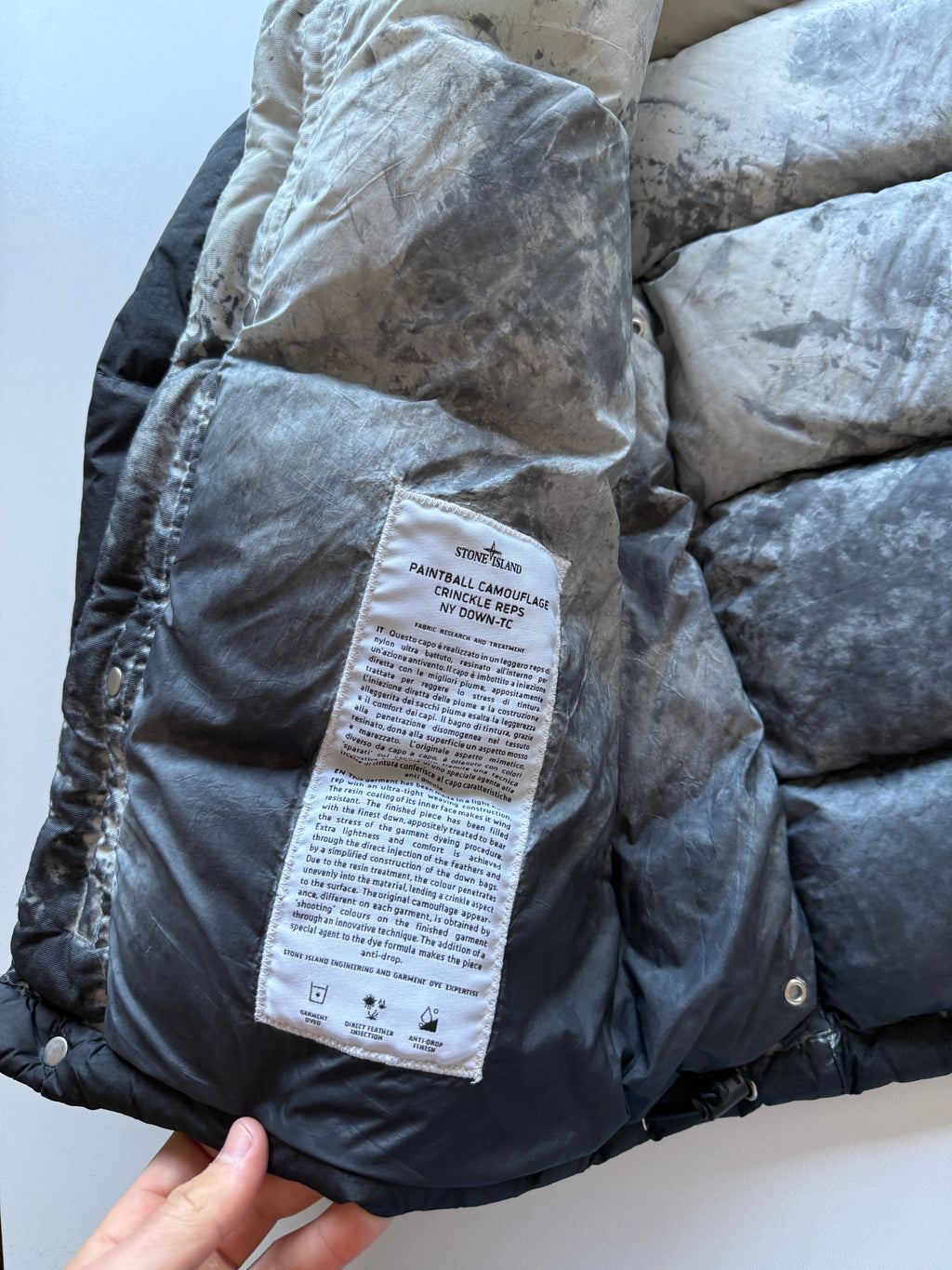 Stone Island X Supreme paintball Camo Jacket