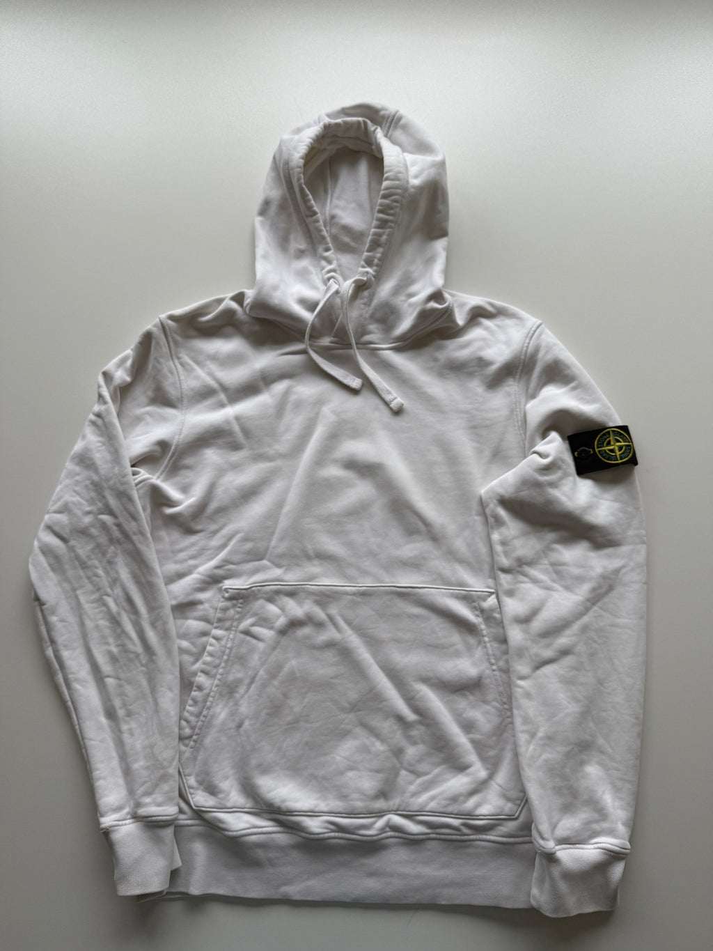 Stone Island White Hoodie