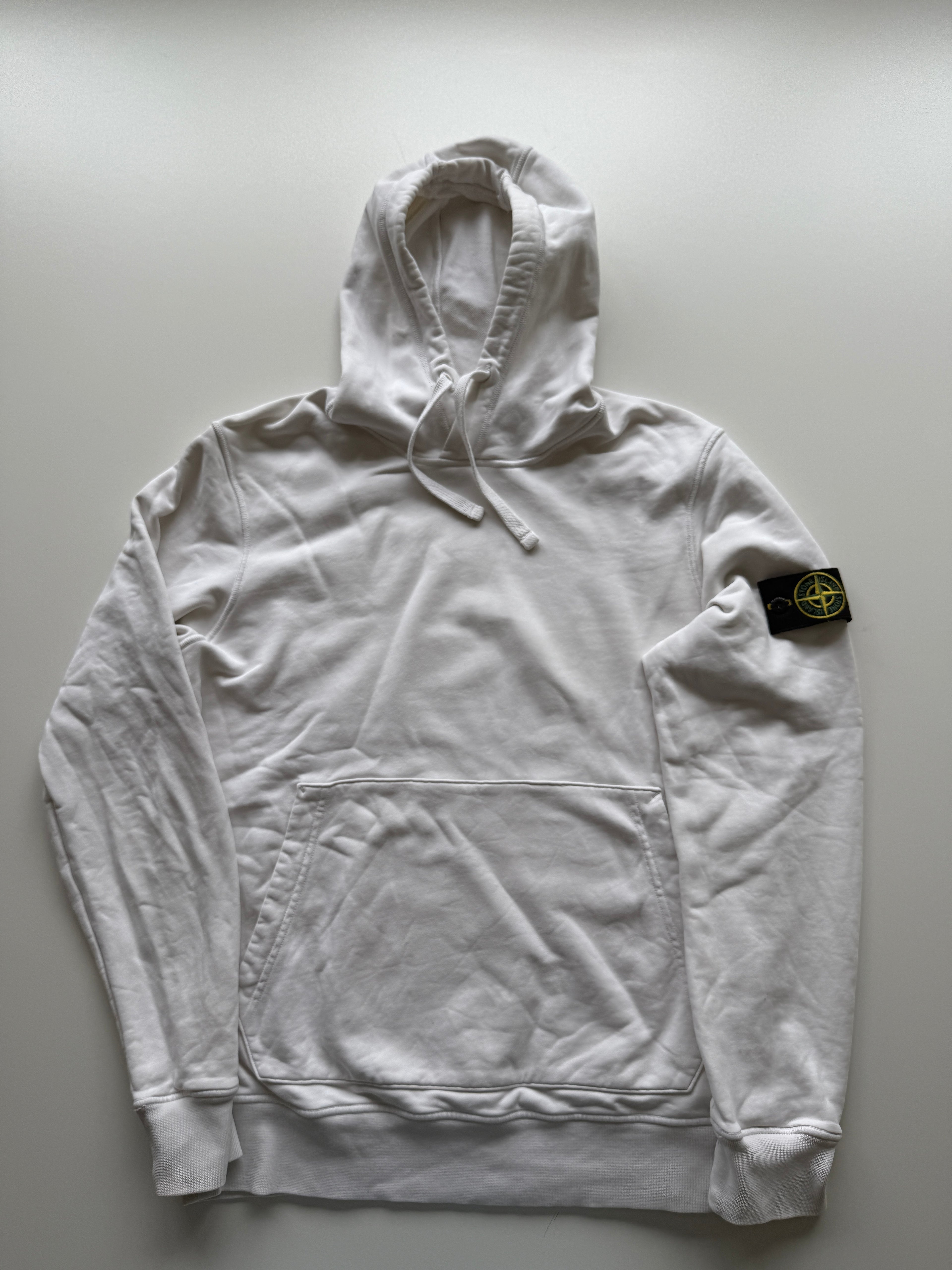 Stone Island White Hoodie