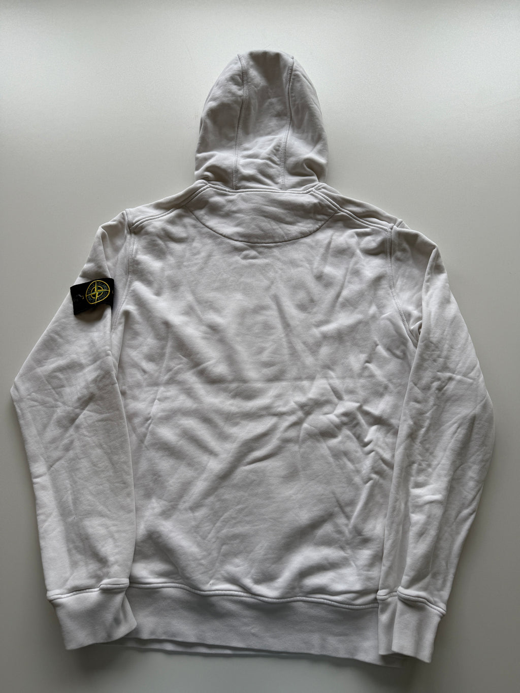 Stone Island White Hoodie