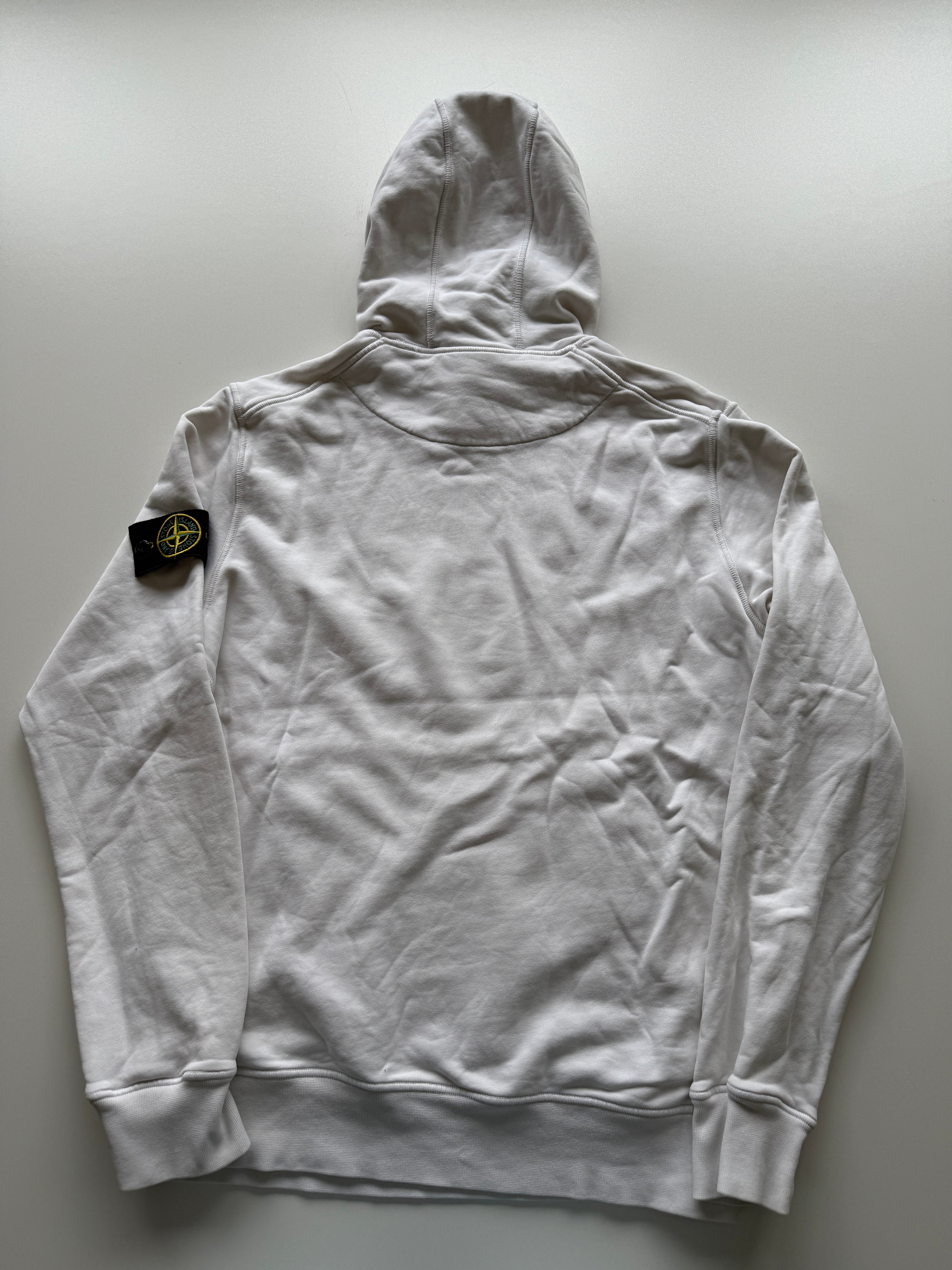 Stone Island White Hoodie