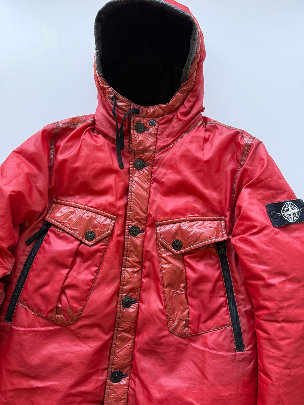 Stone Island Ice Jacket Red