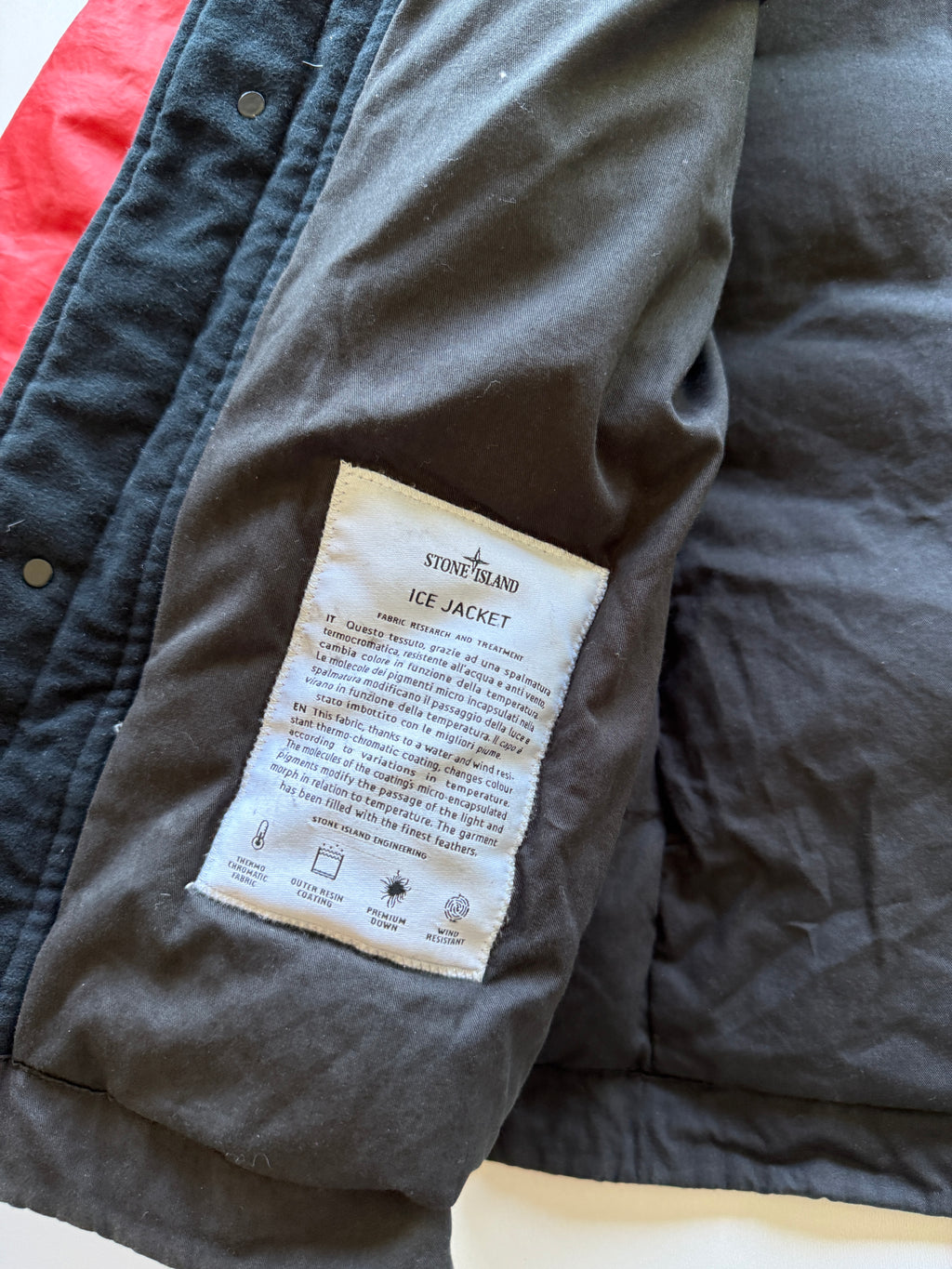 Stone Island Ice Jacket Red