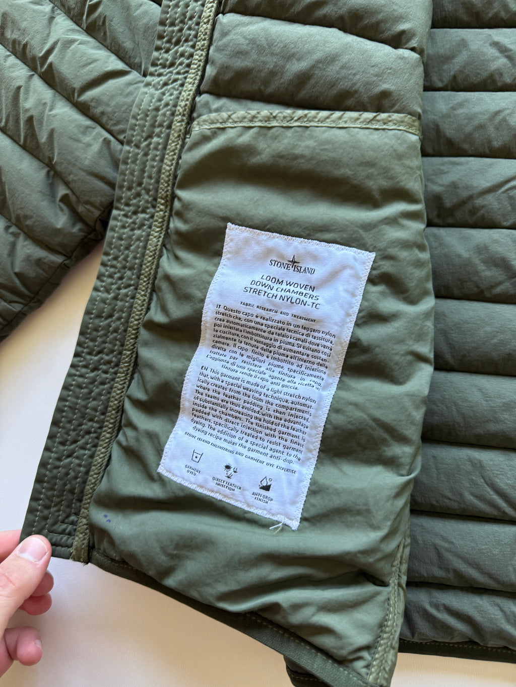 Stone Island Loom Woven Down Jacket