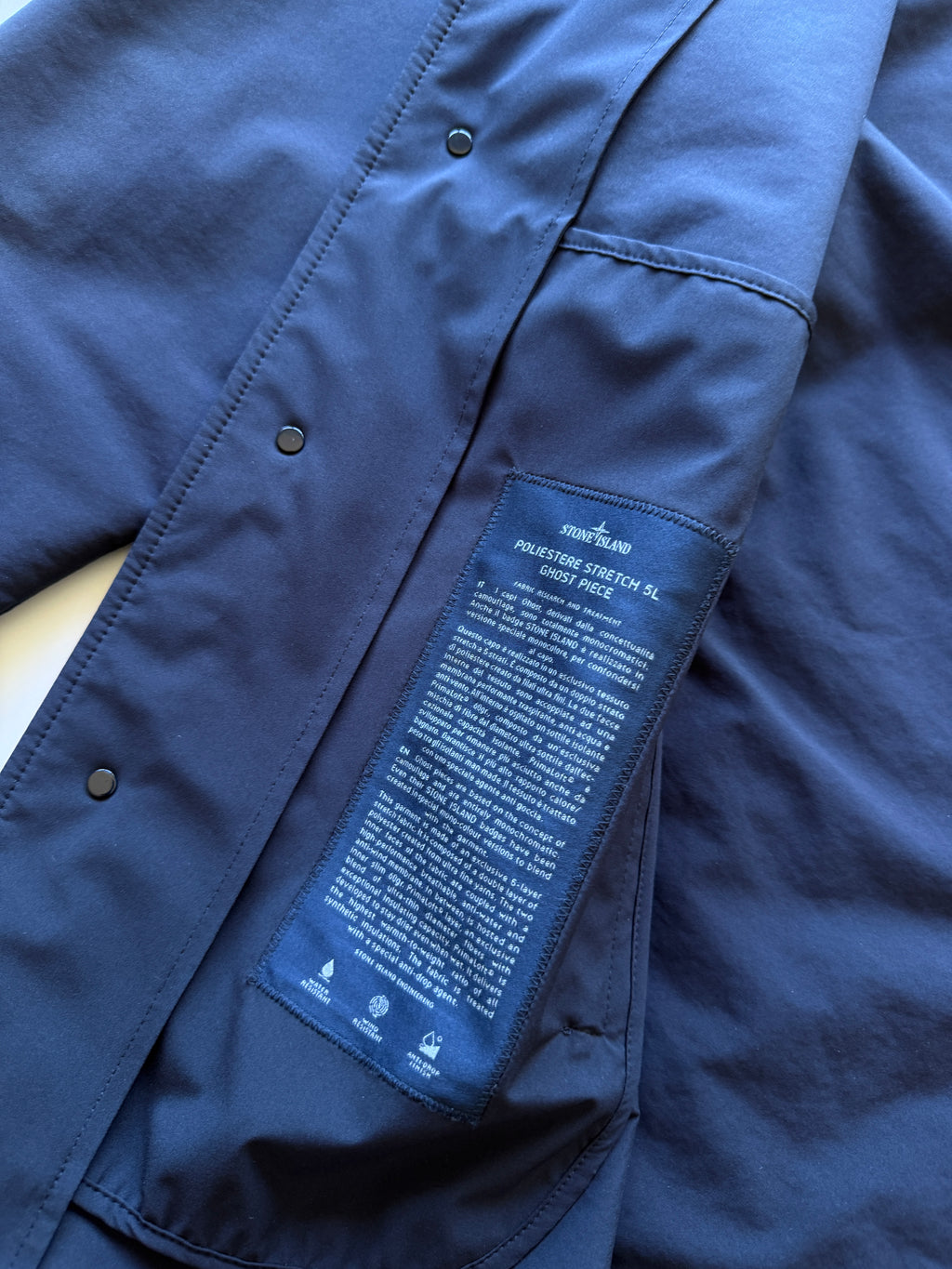 Stone island Poliestere Ghost Piece Jacket