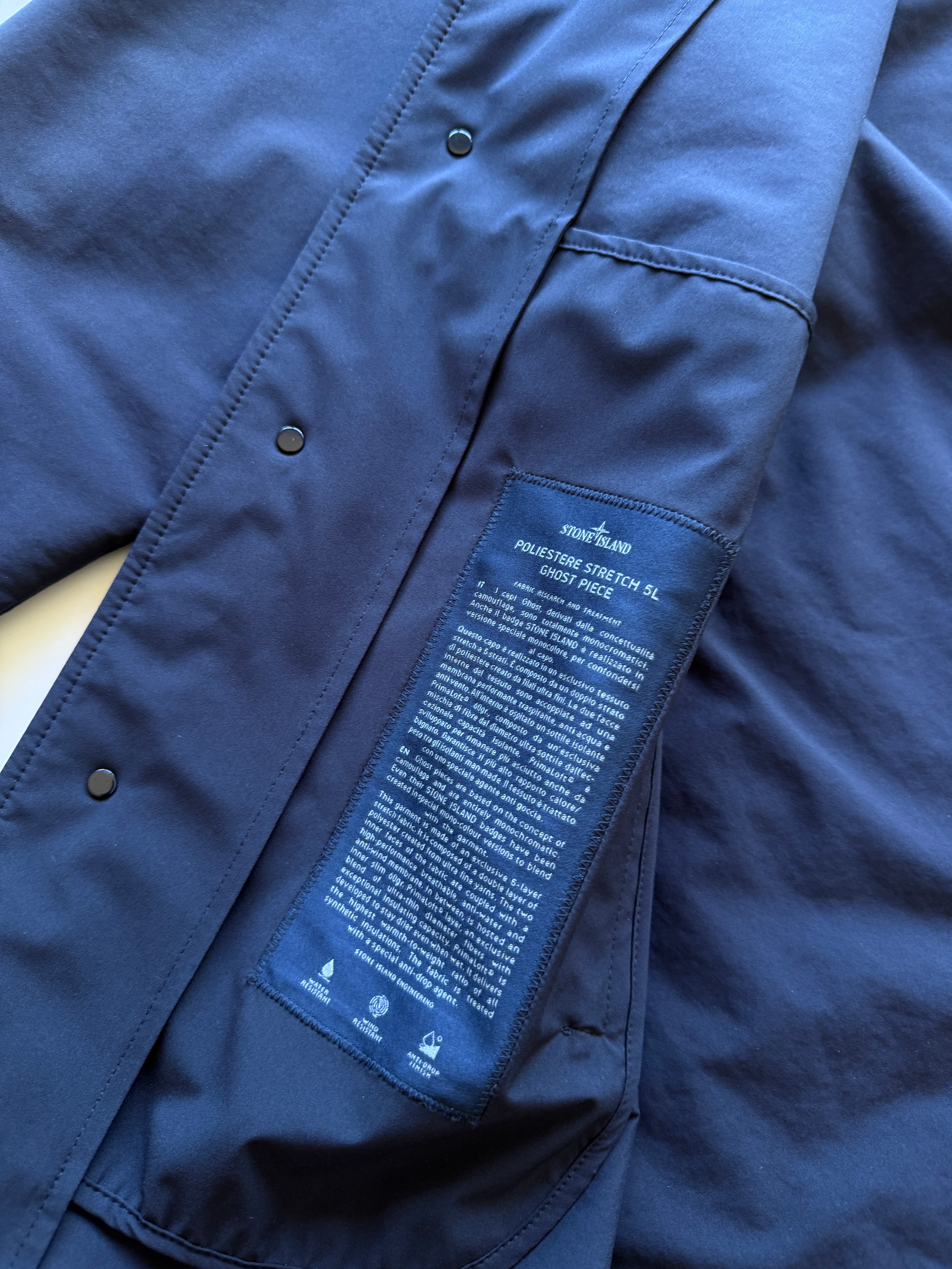 Stone island Poliestere Ghost Piece Jacket