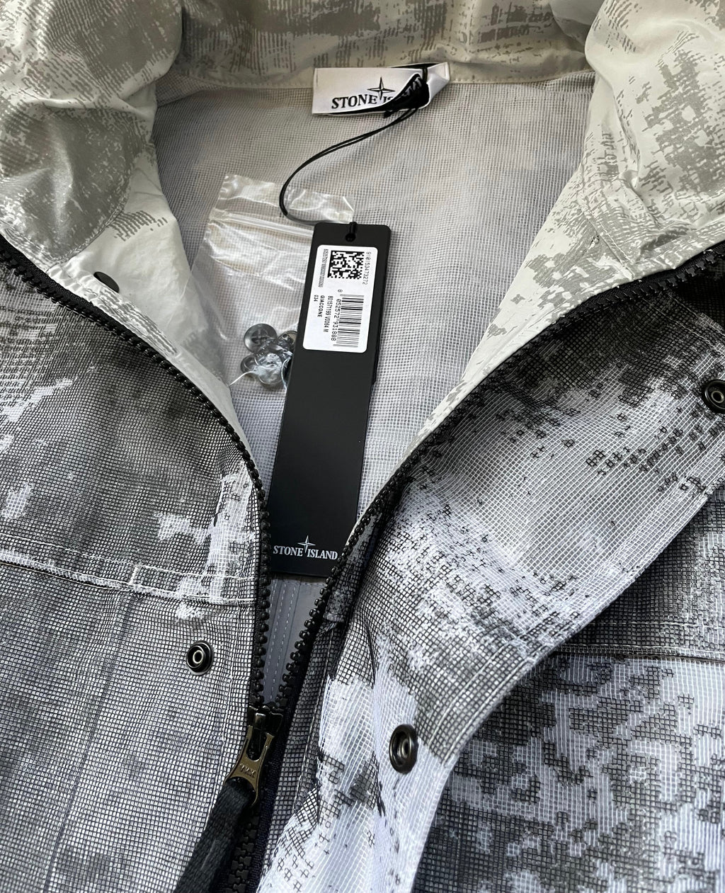 Stone Island Dissolving Grid Camo Reflective Jacket