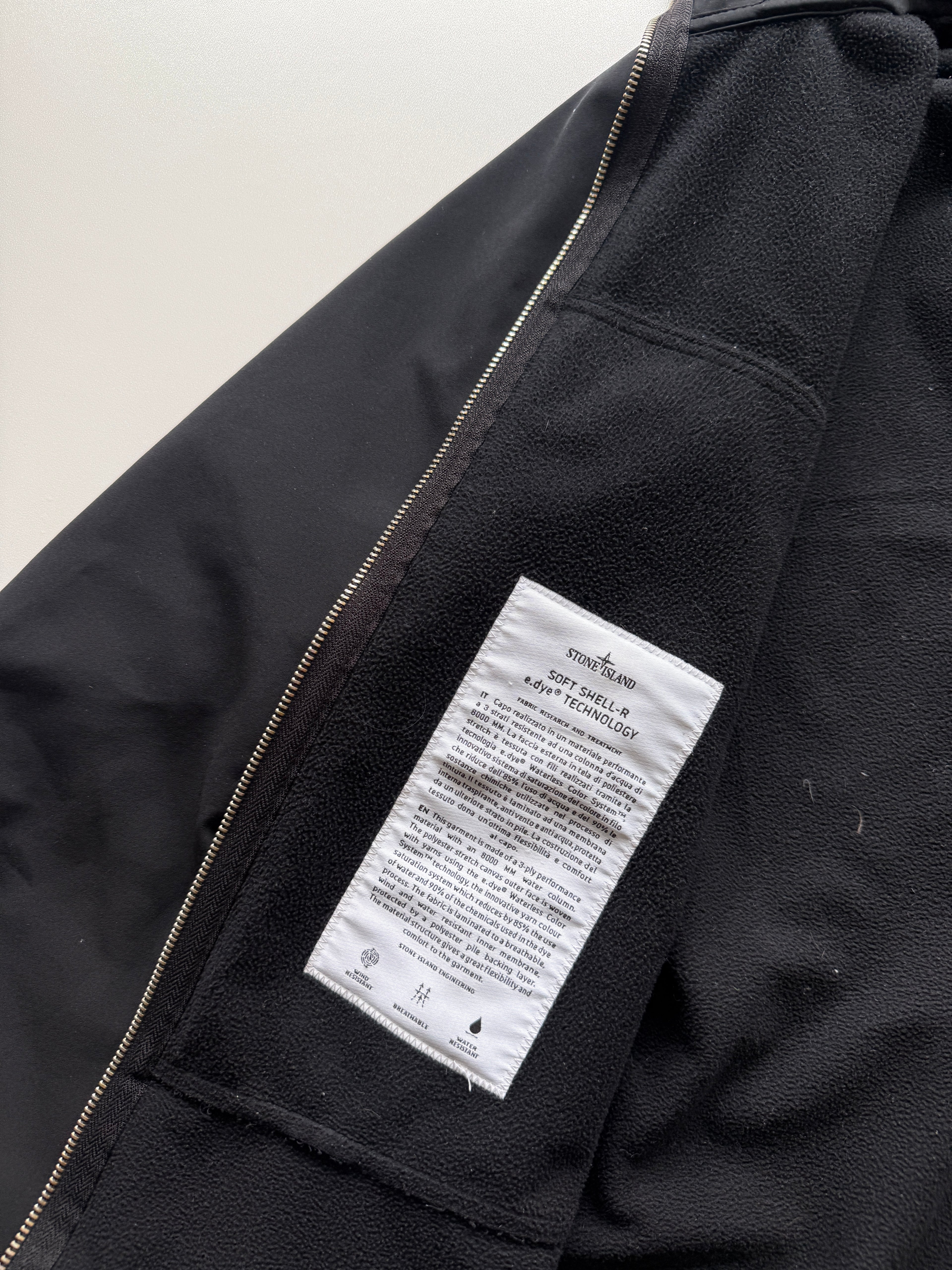 Stone Island Soft Shell Jacket Black