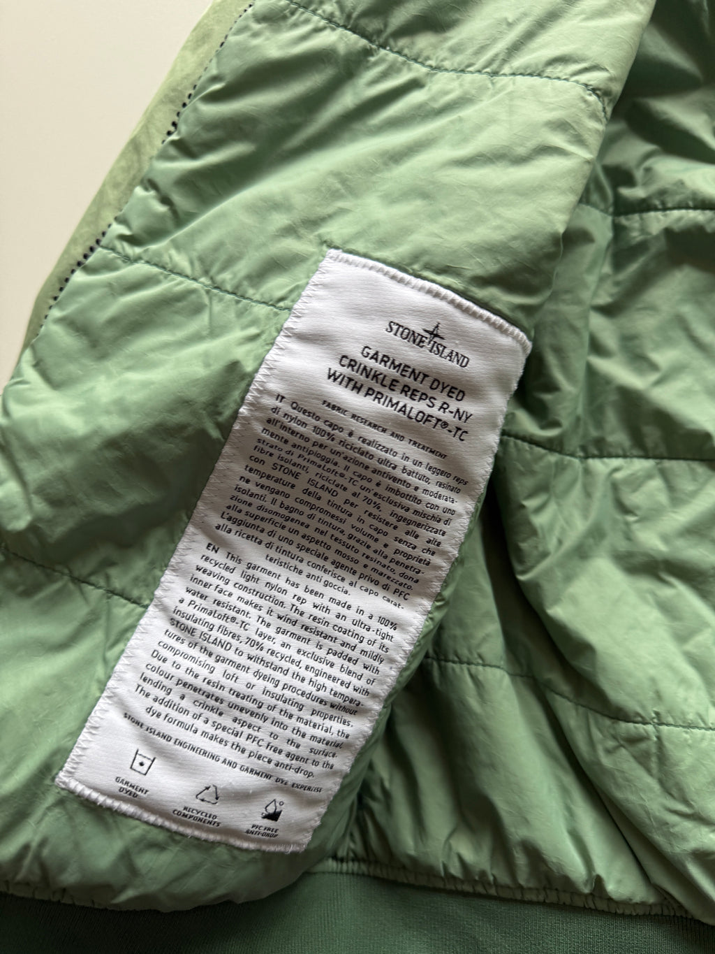 Stone Island Garment Dyed Primaloft Jacket