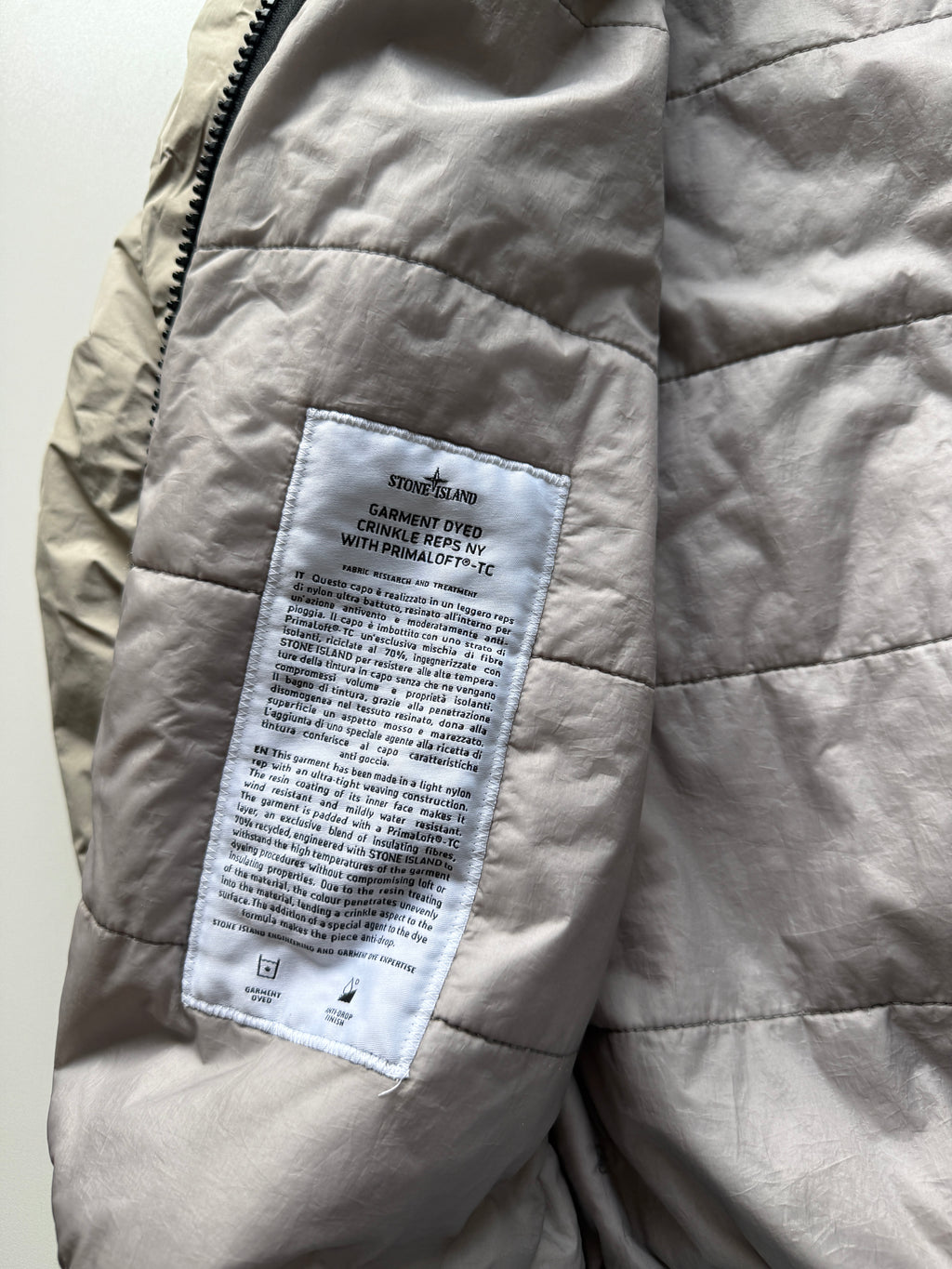Stone Island Garment Dyed Primaloft Jacket