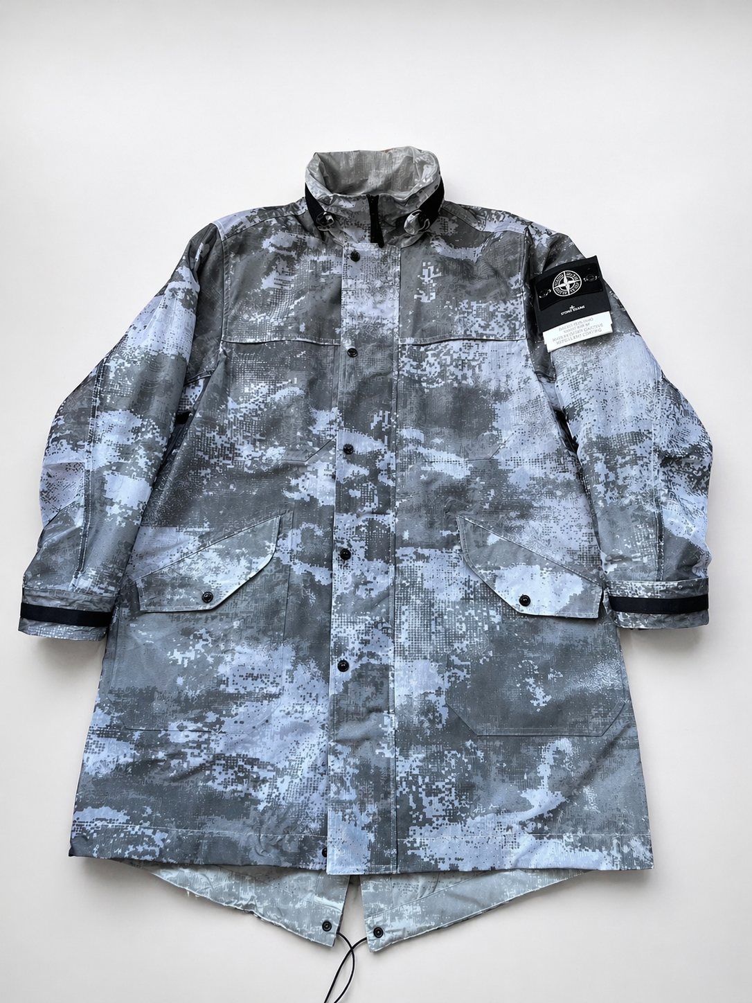 Stone Island Dissolving Grid Camo Reflective Jacket