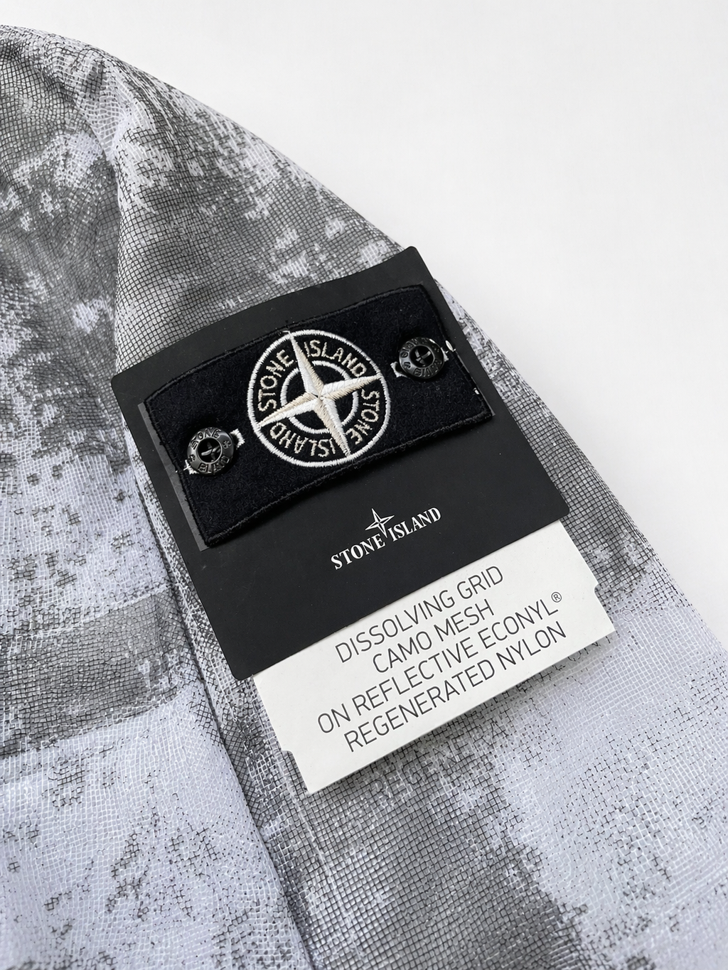 Stone Island Dissolving Grid Camo Reflective Jacket
