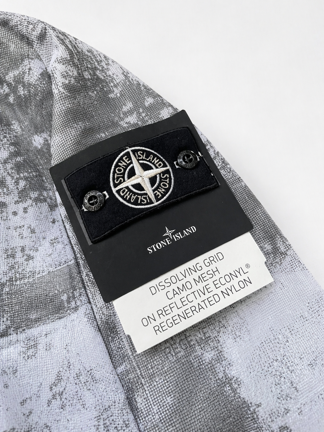 Stone Island Dissolving Grid Camo Reflective Jacket