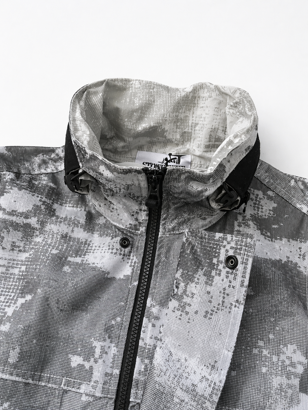Stone Island Dissolving Grid Camo Reflective Jacket